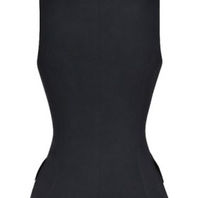 Juliet Black Sleeveless Tuxedo Top - Image 4
