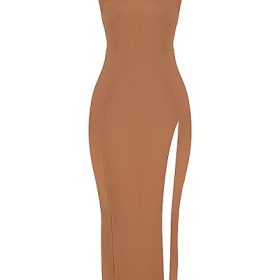 Jaida Toast Corset Maxi Dress - Image 2