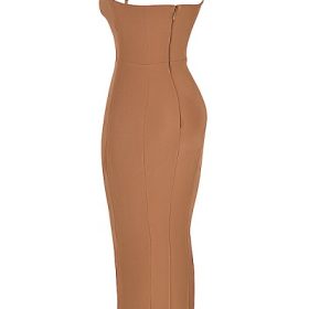 Jaida Toast Corset Maxi Dress - Image 3