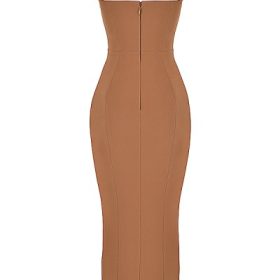 Jaida Toast Corset Maxi Dress - Image 4