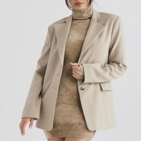 Aline Mink Oversized Blazer - Image 5
