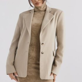 Aline Mink Oversized Blazer - Image 10