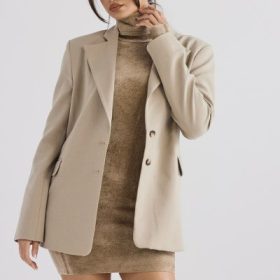 Aline Mink Oversized Blazer - Image 11