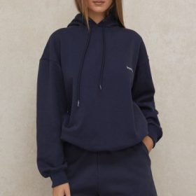 Halo Navy Oversized Hoodie - Image 7