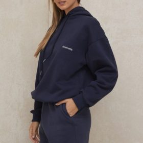 Halo Navy Oversized Hoodie - Image 10