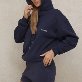 Halo Navy Oversized Hoodie - Image 11