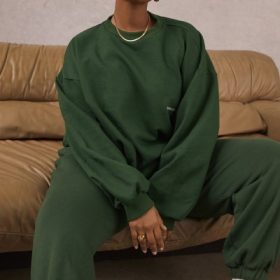 Sky Green Fleece Back Jogging Trousers - Image 6