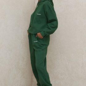Sky Green Fleece Back Jogging Trousers - Image 11