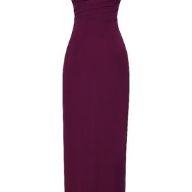 Lani Merlot Corset Maxi Dress - Image 2