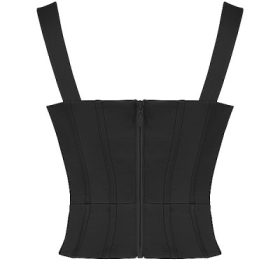 Liberty Black Satin Corset - Image 4