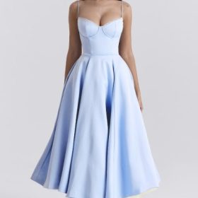Mademoiselle Cinderella Blue Tulle Midi Dress - Image 5