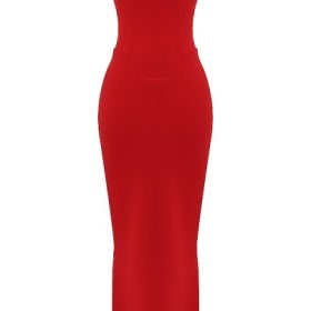 Tamara Cherry Strapless Corset Dress - Image 2