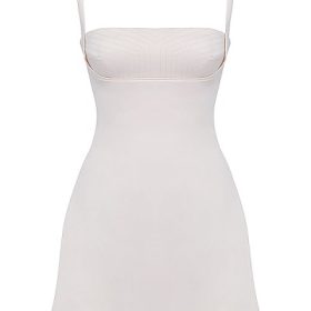 Kara Vintage Cream Mini Dress - Image 2