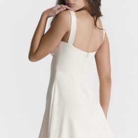 Kara Vintage Cream Mini Dress - Image 13
