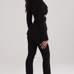 Layla Black V-Front Trousers - Image 10