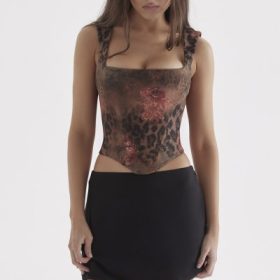 Kalina Floral Printed Corset - Image 10