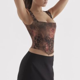 Kalina Floral Printed Corset - Image 15