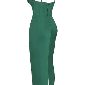 Charmaine Forest Corset Maxi Dress - Image 3
