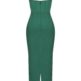 Charmaine Forest Corset Maxi Dress - Image 4