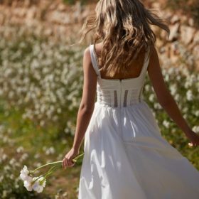 Perle White Lace Trim Midi Dress - Image 18
