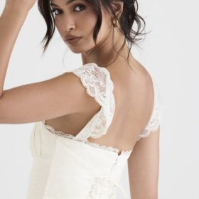 Kaia Ivory A-Line Mini Dress - Image 12