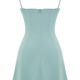 Christiana Light Jade Mini Dress - Image 4