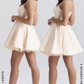 Minimoiselle Vintage Cream Tulle Mini Dress
