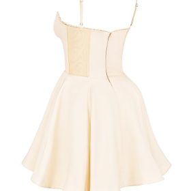 Minimoiselle Vintage Cream Tulle Mini Dress - Image 3