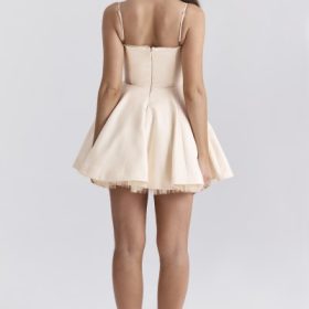 Minimoiselle Vintage Cream Tulle Mini Dress - Image 12