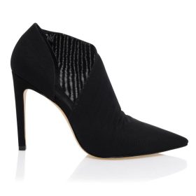 Honor Black Sueded Cut Out Heels
