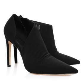 Honor Black Sueded Cut Out Heels - Image 2