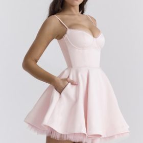 Minimoiselle Ballerina Pink Tulle Mini Dress - Image 10