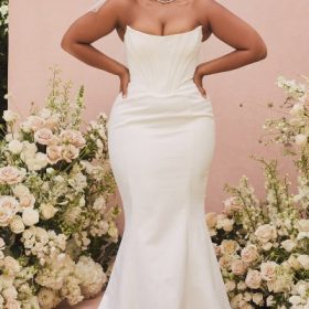 Ines Ivory Strapless Corset Bridal Gown - Limited Edition - Image 6