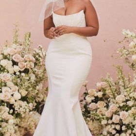 Ines Ivory Strapless Corset Bridal Gown - Limited Edition - Image 7
