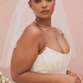 Ines Ivory Strapless Corset Bridal Gown - Limited Edition - Image 9