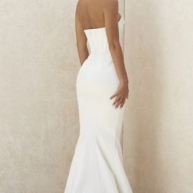 Ines Ivory Strapless Corset Bridal Gown - Limited Edition - Image 13