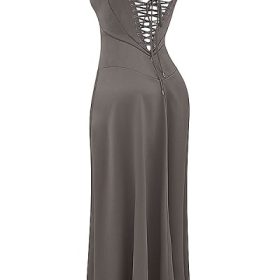 Anabella Smoke Lace Up Maxi Dress - Image 3