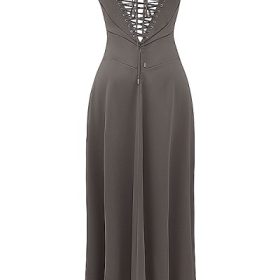 Anabella Smoke Lace Up Maxi Dress - Image 4