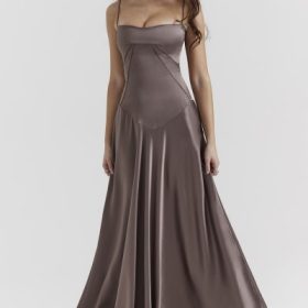 Anabella Smoke Lace Up Maxi Dress - Image 5