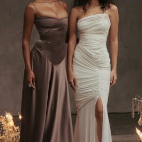 Anabella Smoke Lace Up Maxi Dress - Image 17