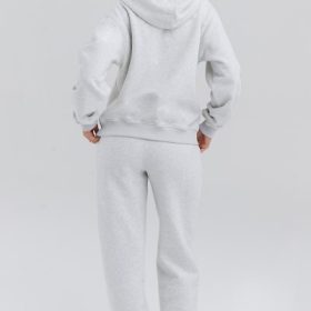 Coast Light Grey Marl Fleece Back Jogging Trousers - Image 12