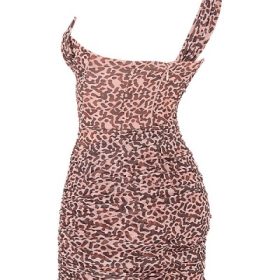 Clementine Animal Print Cut Out Mini Dress - Image 3