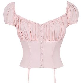 Kitty Baby Pink Gathered Top - Image 2