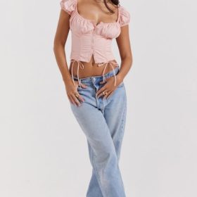 Kitty Baby Pink Gathered Top - Image 7