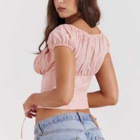 Kitty Baby Pink Gathered Top - Image 12