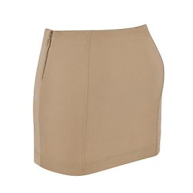 Nisha Beige Sculpting Mini Skirt - Image 3