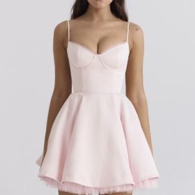 Minimoiselle Ballerina Pink Tulle Mini Dress - Image 5