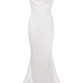 Aurelie Ivory Draped Back Bridal Gown - Limited Edition - Image 2
