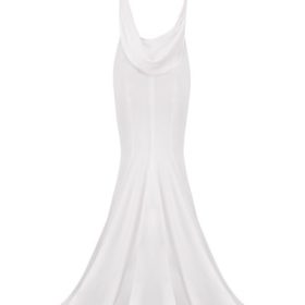 Aurelie Ivory Draped Back Bridal Gown - Limited Edition - Image 4