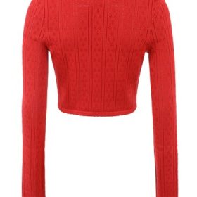 Perla Cherry Ribbed Knit Top - Image 4